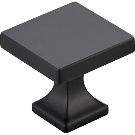 Voraus 10 Pack Cabinet Knobs – Matte Black Square Bilayer 